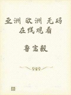 亚洲 欧洲 无码 在线观看